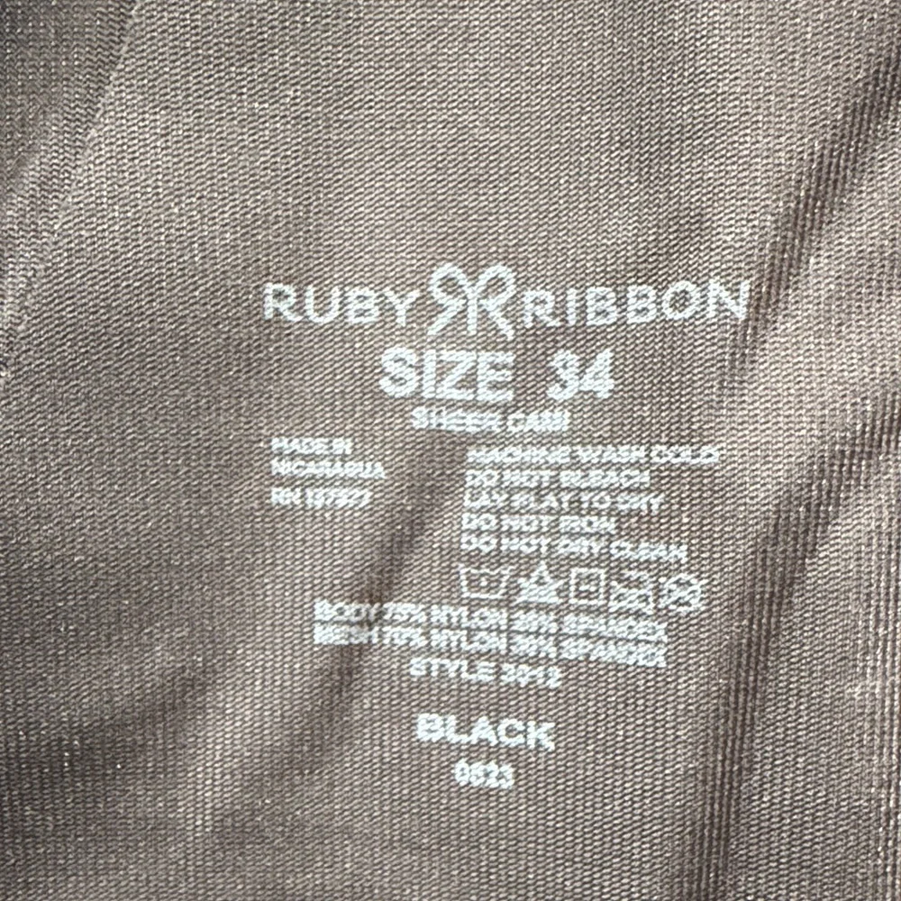 Ruby Ribbon Black Sheer Cami - Picture 8 of 8